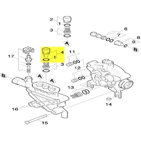 BOUCHON + JOINT REP4 POUR NETTOYEUR HAUTE-PRESSION KARCHER - 41320110 6 BOUCHON + JOINT REP4 POUR NETTOYEUR HAUTE-PRESSION KARCHER - 41320110 – Image 4