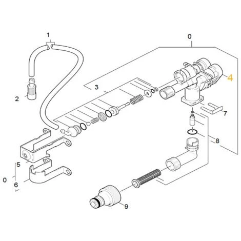CULASSE REPERE 4 POUR NETTOYEUR HAUTE-PRESSION KARCHER - 45505070 3 CULASSE REPERE 4 POUR NETTOYEUR HAUTE-PRESSION KARCHER - 45505070