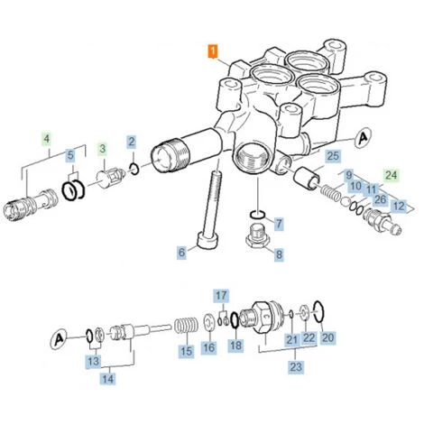 CULASSE REP1 POUR NETTOYEUR HAUTE-PRESSION KARCHER - 55502660 3 CULASSE REP1 POUR NETTOYEUR HAUTE-PRESSION KARCHER - 55502660