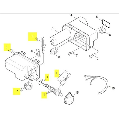 ENSEMBLE COUVERCLE AVEC INTERRUPTEUR POUR NETTOYEUR HAUTE-PRESSION KARCHER - 90011000 6 ENSEMBLE COUVERCLE AVEC INTERRUPTEUR POUR NETTOYEUR HAUTE-PRESSION KARCHER - 90011000 – Image 4