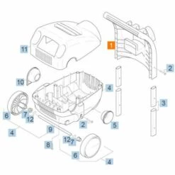 POIGNEE CHARIOT DE TRANSPORT REP 1 POUR NETTOYEUR HAUTE-PRESSION KARCHER - 90361740