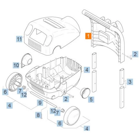 POIGNEE CHARIOT DE TRANSPORT REP 1 POUR NETTOYEUR HAUTE-PRESSION KARCHER - 90361740 3 POIGNEE CHARIOT DE TRANSPORT REP 1 POUR NETTOYEUR HAUTE-PRESSION KARCHER - 90361740
